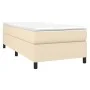 Box spring bed with cream fabric mattress 90x200 cm by vidaXL, Beds and slatted bases - Ref: Foro24-3144396, Price: 258,00 €,...