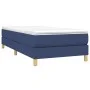 Box spring bed with blue fabric mattress 90x190 cm by vidaXL, Beds and slatted bases - Ref: Foro24-3144141, Price: 276,42 €, ...