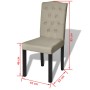 Esszimmerstühle 6 Einheiten aus Kamelstoff von vidaXL, Essstühle - Ref: Foro24-160790, Preis: 404,91 €, Rabatt: %