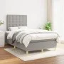 Box spring bed with light gray fabric mattress 120x200 cm by vidaXL, Beds and slatted bases - Ref: Foro24-3142641, Price: 412...