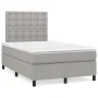 Boxspringbett mit hellgrauer Stoffmatratze 120x200 cm von vidaXL, Betten und Lattenroste - Ref: Foro24-3142081, Preis: 404,35...