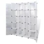 Modular wardrobe with 14 compartments white 37x146x180.5 cm by vidaXL, Wardrobes - Ref: Foro24-240500, Price: 89,50 €, Discou...