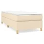 Box spring bed with cream fabric mattress 90x200 cm by vidaXL, Beds and slatted bases - Ref: Foro24-3144495, Price: 259,50 €,...