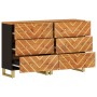 Beistellschrank 2 Stk. schwarzbraunes Mangoholz 60x33,5x75cm von vidaXL, Sideboards - Ref: Foro24-3206281, Preis: 297,10 €, R...