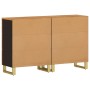 Beistellschrank 2 Stk. schwarzbraunes Mangoholz 60x33,5x75cm von vidaXL, Sideboards - Ref: Foro24-3206281, Preis: 297,10 €, R...
