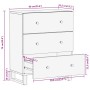 Beistellschrank 2 Stk. schwarzbraunes Mangoholz 60x33,5x75cm von vidaXL, Sideboards - Ref: Foro24-3206281, Preis: 297,10 €, R...