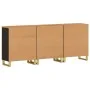 Beistellschrank 3 Stück schwarzbraunes Mangoholz 60x33,5x75cm von vidaXL, Sideboards - Ref: Foro24-3206282, Preis: 391,24 €, ...