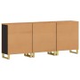Beistellschrank 3 Stück schwarzbraunes Mangoholz 60x33,5x75cm von vidaXL, Sideboards - Ref: Foro24-3206282, Preis: 397,55 €, ...