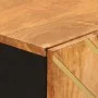 Armario auxiliar 3 uds madera mango marrón negro 60x33,5x75cm de vidaXL, Aparadores - Ref: Foro24-3206282, Precio: 391,24 €, ...
