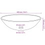 Lavabo con grifo y tapón pulsador cristal templado esmerilado de vidaXL, Lavabos - Ref: Foro24-3098445, Precio: 101,19 €, Des...