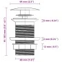 Waschbecken mit Wasserhahn und Druckknopfstopfen aus mattiertem Sicherheitsglas von vidaXL, Sinkt - Ref: Foro24-3098445, Prei...