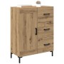 Vitrina Roble artisan 69.5 x 34 x 90 cm Madera contrachapada