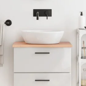 Encimera de baño madera maciza tratada marrón claro 60x30x2 cm de vidaXL, Encimeras - Ref: Foro24-3156101, Precio: 37,11 €, D...