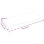 Encimera de baño madera maciza tratada marrón claro 60x30x2 cm by vidaXL, Countertops - Ref: Foro24-3156101, Price: 37,84 €, ...