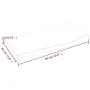 Massive Eichenholz-Badezimmer-Arbeitsplatte, hellbraun behandelt, 60x30x2 cm. von vidaXL, Arbeitsplatten - Ref: Foro24-315610...