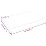 Badezimmerarbeitsplatte aus hellbraun behandeltem Massivholz, 60 x 40 x (2–6) cm von vidaXL, Arbeitsplatten - Ref: Foro24-315...