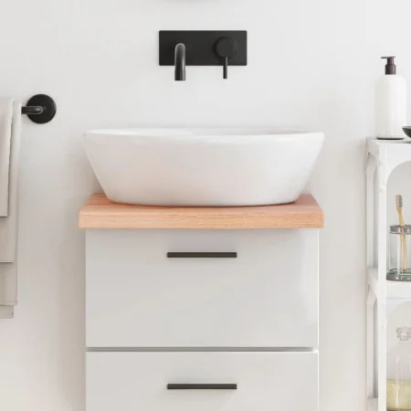 Light brown treated solid wood bathroom countertop 40x60x(2-4) cm by vidaXL, Countertops - Ref: Foro24-3156099, Price: 42,57 ...