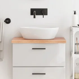 Encimera baño madera maciza tratada marrón claro 60x40x(2-4) cm von vidaXL, Arbeitsplatten - Ref: Foro24-3156105, Preis: 63,4...