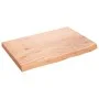 Encimera baño madera maciza tratada marrón claro 60x40x(2-4) cm by vidaXL, Countertops - Ref: Foro24-3156105, Price: 63,44 €,...