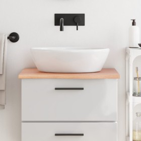 Solid light brown treated wood bathroom countertop 60x50x2 cm by vidaXL, Countertops - Ref: Foro24-3156107, Price: 60,56 €, D...
