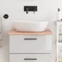 Massivholz-Badezimmerarbeitsplatte in hellem Braun 60x50x2 cm von vidaXL, Arbeitsplatten - Ref: Foro24-3156107, Preis: 59,34 ...