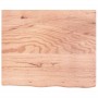 Encimera baño madera maciza tratada marrón claro 60x50x(2-4) cm de vidaXL, Encimeras - Ref: Foro24-3156108, Precio: 75,92 €, ...