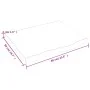 Badezimmerarbeitsplatte aus hellbraun behandeltem Massivholz, 60 x 50 x (2–4) cm von vidaXL, Arbeitsplatten - Ref: Foro24-315...