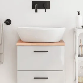 Massivholz-Badezimmerarbeitsplatte in hellem Braun 40x30x2 cm von vidaXL, Arbeitsplatten - Ref: Foro24-3156089, Preis: 25,59 ...
