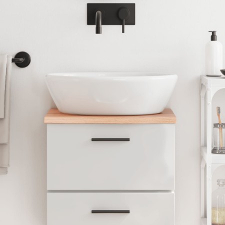 Solid light brown treated wood bathroom countertop 40x30x2 cm by vidaXL, Countertops - Ref: Foro24-3156089, Price: 26,08 €, D...