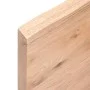 Badezimmerarbeitsplatte aus hellbraun behandeltem Massivholz, 40 x 30 x (2-4) cm von vidaXL, Arbeitsplatten - Ref: Foro24-315...