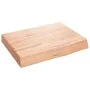 Encimera baño madera maciza tratada marrón claro 40x30x(2-6) cm de vidaXL, Encimeras - Ref: Foro24-3156091, Precio: 41,48 €, ...