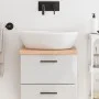 Badezimmerarbeitsplatte aus hellbraun behandeltem Massivholz, 40 x 40 x (2-4) cm von vidaXL, Arbeitsplatten - Ref: Foro24-315...