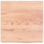 Badezimmerarbeitsplatte aus hellbraun behandeltem Massivholz, 40 x 40 x (2-4) cm von vidaXL, Arbeitsplatten - Ref: Foro24-315...