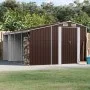 Cobertizo de jardín acero galvanizado marrón 277x365,5x179 cm de vidaXL, Cobertizos - Ref: Foro24-3188297, Precio: 569,51 €, ...