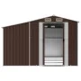 Cobertizo de jardín acero galvanizado marrón 277x365,5x179 cm de vidaXL, Cobertizos - Ref: Foro24-3188297, Precio: 569,51 €, ...