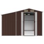 Cobertizo de jardín acero galvanizado marrón 277x365,5x179 cm de vidaXL, Cobertizos - Ref: Foro24-3188297, Precio: 590,90 €, ...