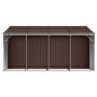 Cobertizo de jardín acero galvanizado marrón 277x365,5x179 cm de vidaXL, Cobertizos - Ref: Foro24-3188297, Precio: 590,90 €, ...