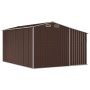 Cobertizo de jardín acero galvanizado marrón 277x365,5x179 cm de vidaXL, Cobertizos - Ref: Foro24-3188297, Precio: 590,90 €, ...