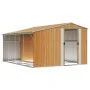 Cobertizo jardín acero galvanizado marrón claro 277x365,5x179cm de vidaXL, Cobertizos - Ref: Foro24-3188300, Precio: 569,85 €...