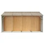 Cobertizo jardín acero galvanizado marrón claro 277x365,5x179cm de vidaXL, Cobertizos - Ref: Foro24-3188300, Precio: 569,85 €...