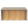 Light brown galvanized steel garden shed 277x365.5x179cm by vidaXL, Sheds - Ref: Foro24-3188300, Price: 604,29 €, Discount: %