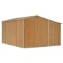 Cobertizo jardín acero galvanizado marrón claro 277x365,5x179cm de vidaXL, Cobertizos - Ref: Foro24-3188300, Precio: 569,85 €...