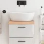 Solid light brown treated wood bathroom countertop 40x40x(2-6) cm by vidaXL, Countertops - Ref: Foro24-3156094, Price: 36,93 ...