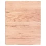 Badezimmerarbeitsplatte aus hellbraun behandeltem Massivholz, 40 x 50 x 2 cm von vidaXL, Arbeitsplatten - Ref: Foro24-3156095...