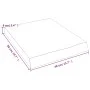 Badezimmerarbeitsplatte aus hellbraun behandeltem Massivholz, 40 x 50 x (2–6) cm von vidaXL, Arbeitsplatten - Ref: Foro24-315...