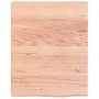 Encimera baño madera maciza tratada marrón claro 40x50x(2-4) cm de vidaXL, Encimeras - Ref: Foro24-3156096, Precio: 35,56 €, ...