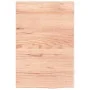 Light brown treated solid wood bathroom countertop 40x60x2 cm by vidaXL, Countertops - Ref: Foro24-3156098, Price: 43,40 €, D...