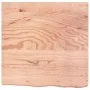 Badezimmerarbeitsplatte aus hellbraun behandeltem Massivholz, 60 x 60 x (2–6) cm von vidaXL, Arbeitsplatten - Ref: Foro24-315...