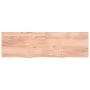 Encimera baño madera maciza tratada marrón claro 200x60x(2-6)cm de vidaXL, Encimeras - Ref: Foro24-3156176, Precio: 180,08 €,...