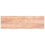 Badezimmerarbeitsplatte aus hellbraun behandeltem Massivholz, 200 x 60 x (2–4) cm von vidaXL, Arbeitsplatten - Ref: Foro24-31...
